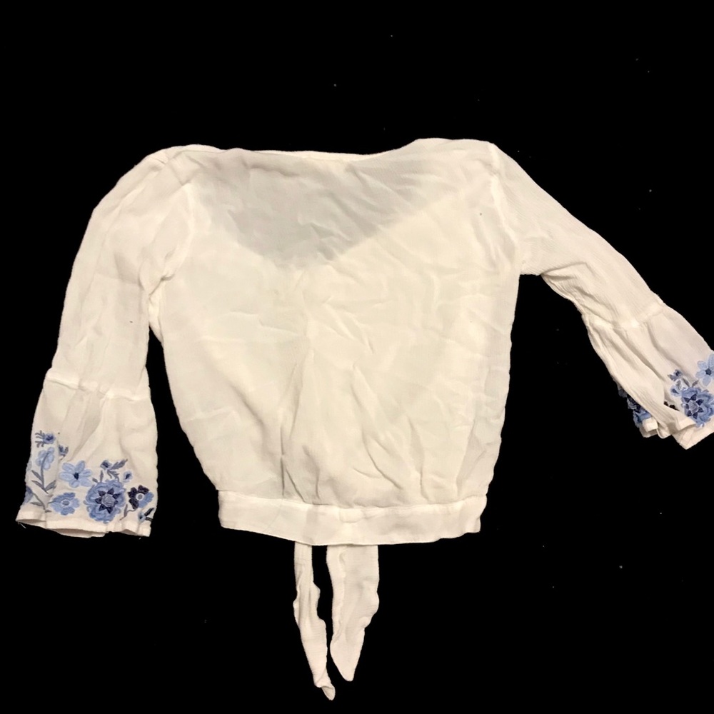 Tie up summery blouse